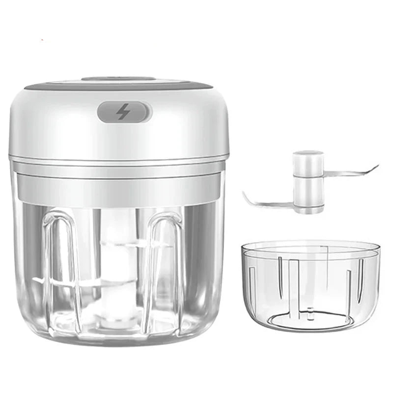 NNEOBA Mini Electric Meat Grinder and Garlic Crusher